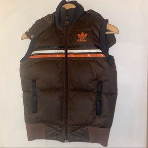 Vintage Adidas Womens Down Puffer Vest Retro